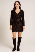 Abito Corto a Tubino con Paillettes