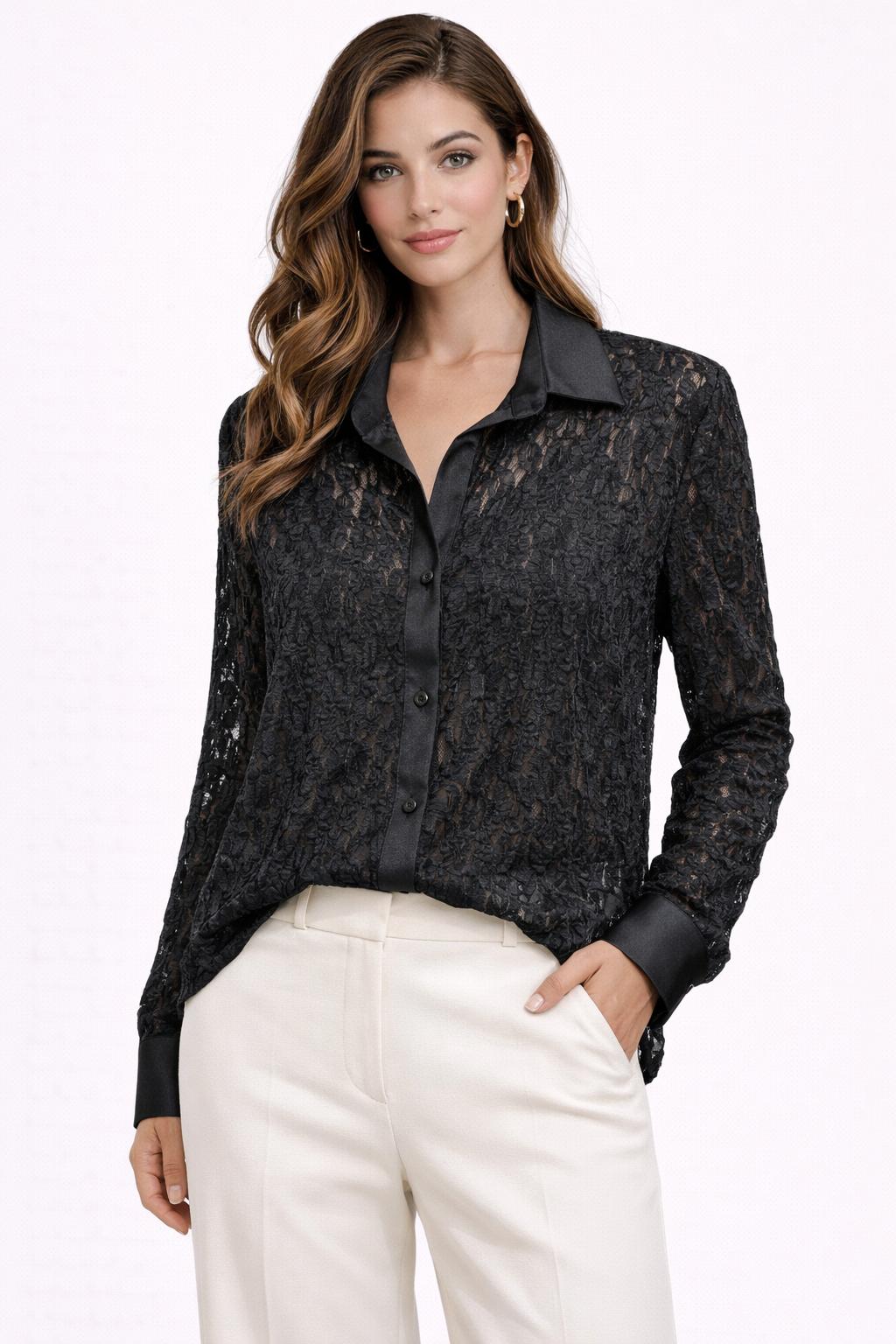 Camicia goffrata
