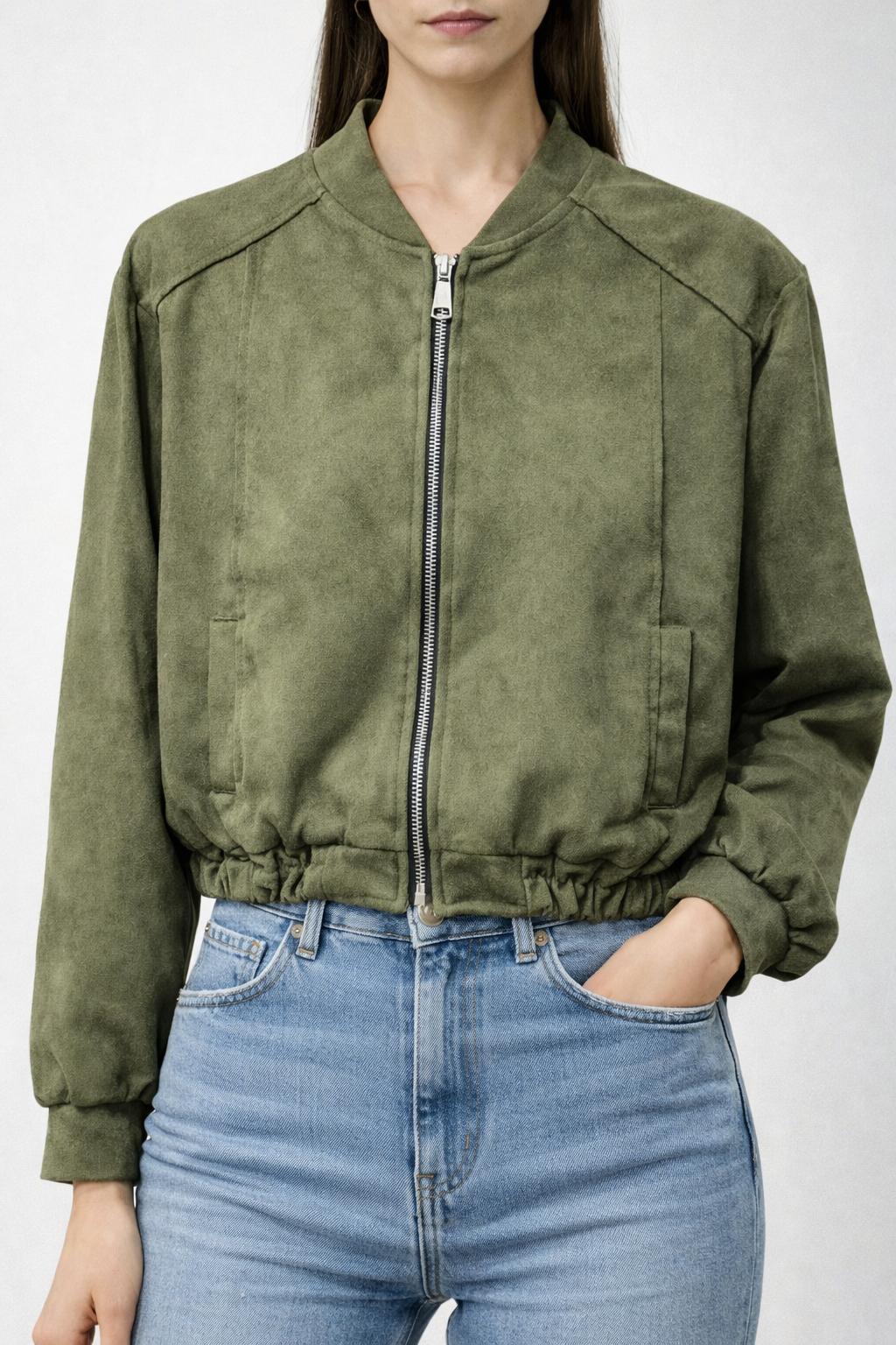 Giacchetto scamosciato