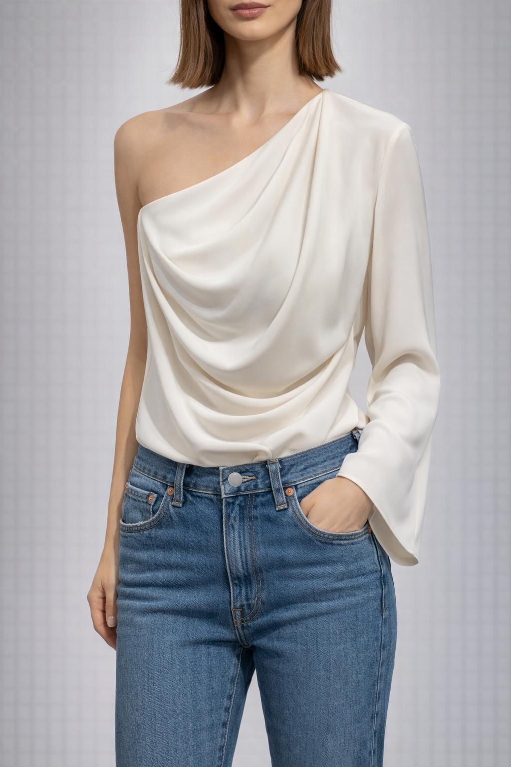 Blusa monospalla