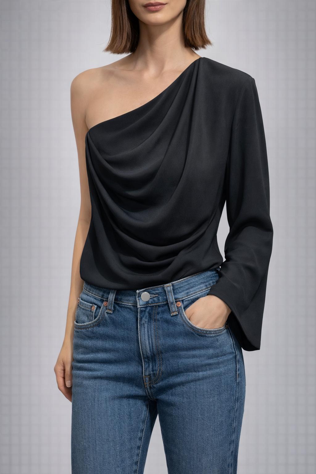 Blusa monospalla