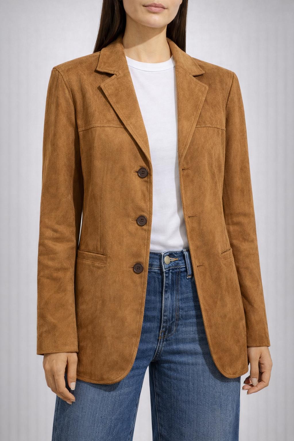 Giaccone scamosciato