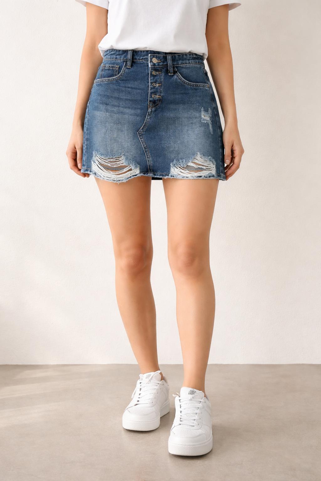 Minigonna in jeans