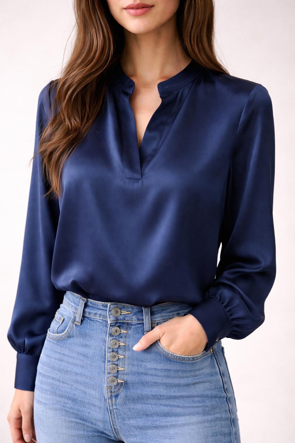 Camicia collo coreano
