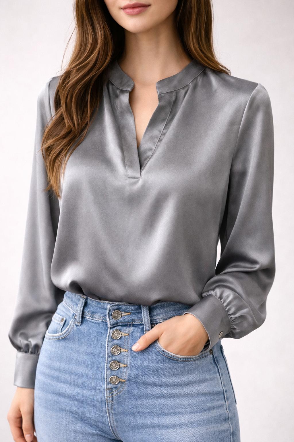Camicia collo coreano