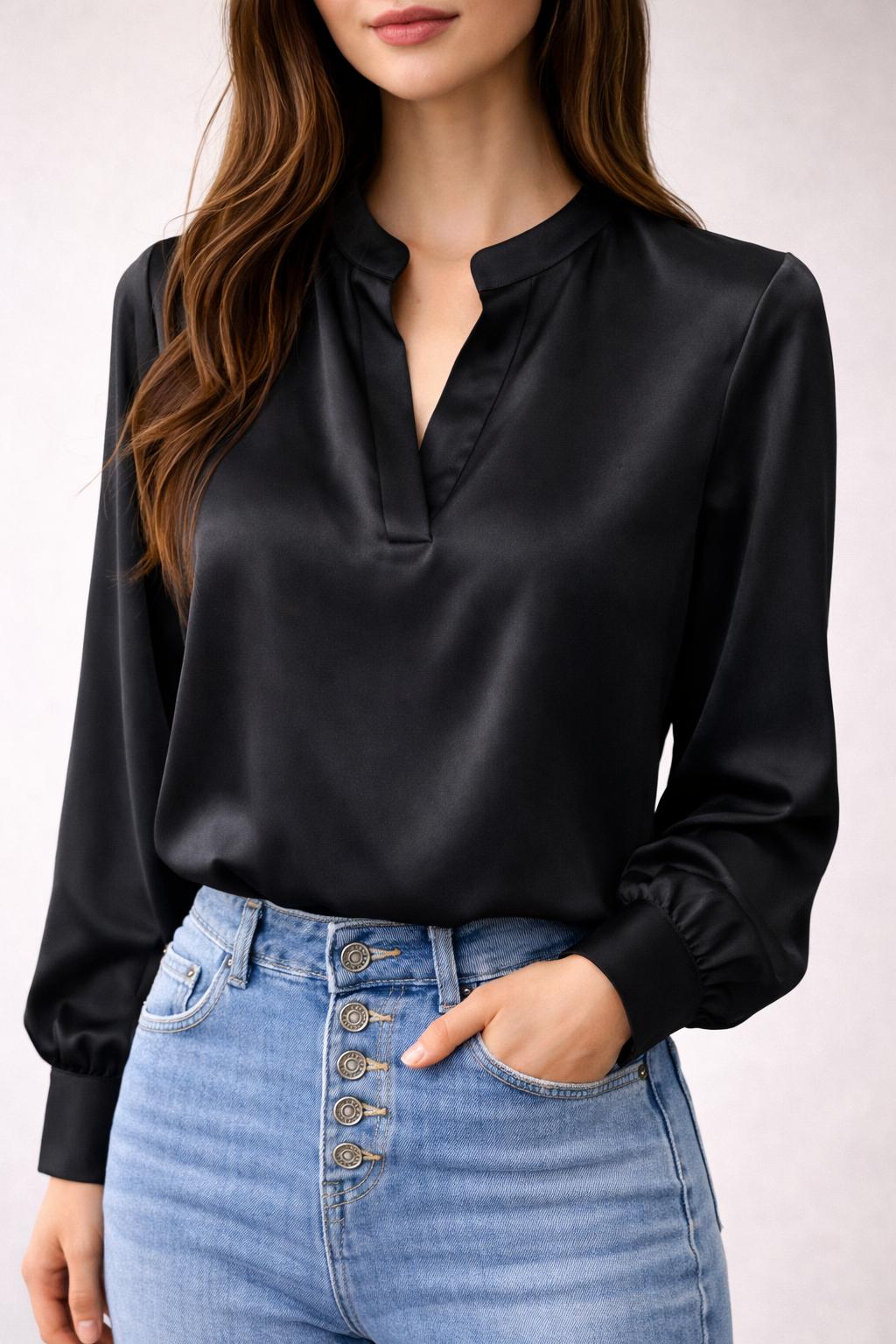 Camicia collo coreano