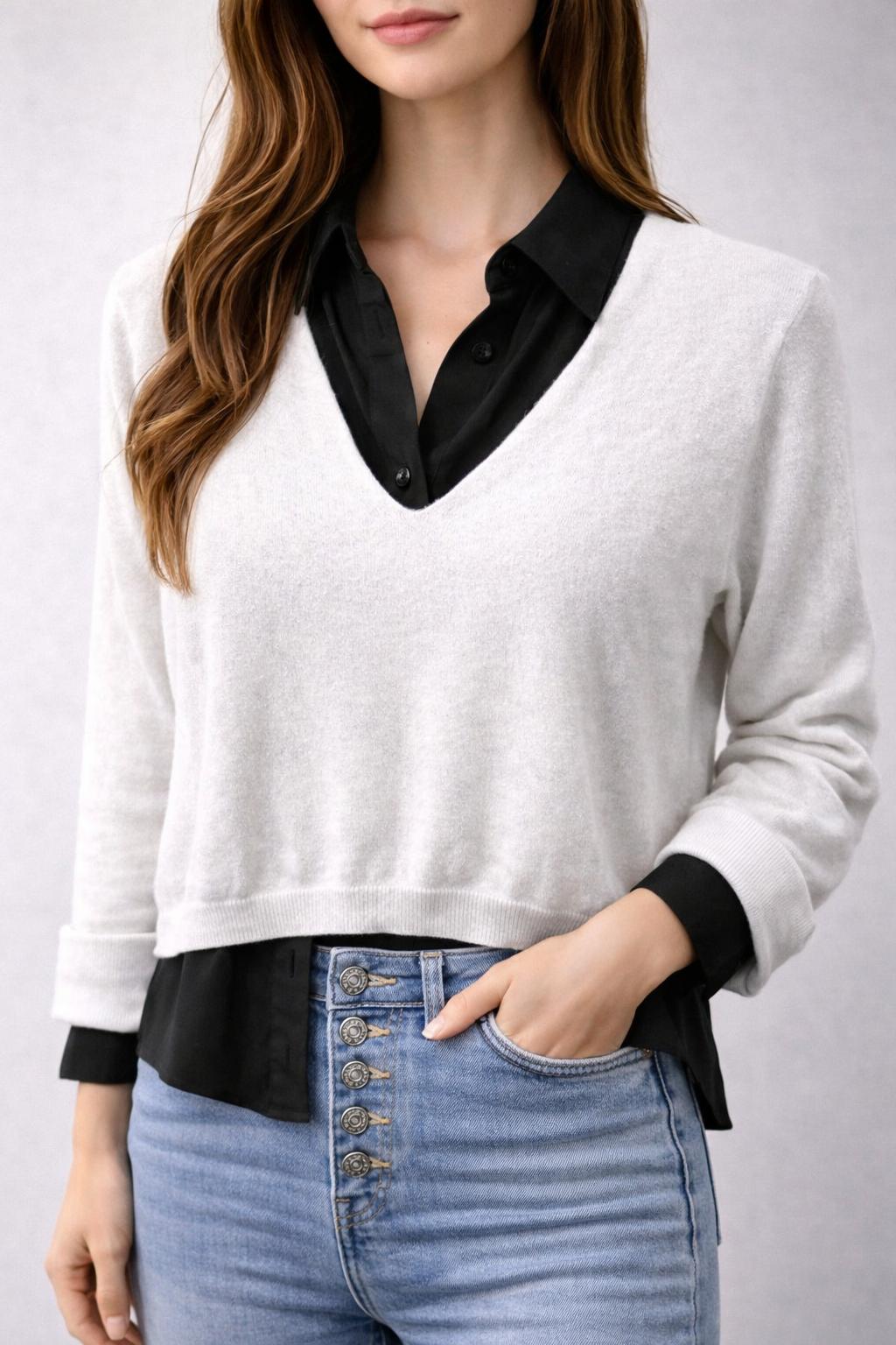 Maglia con scollo V