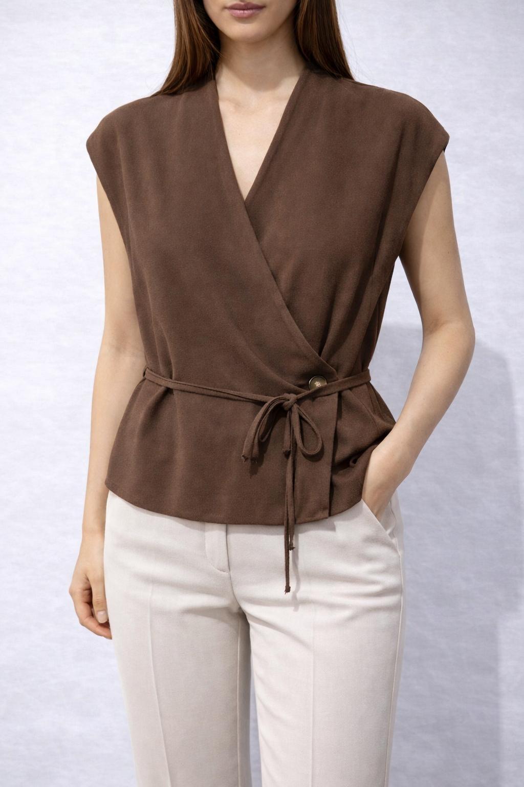 Gilet scollo incrocio