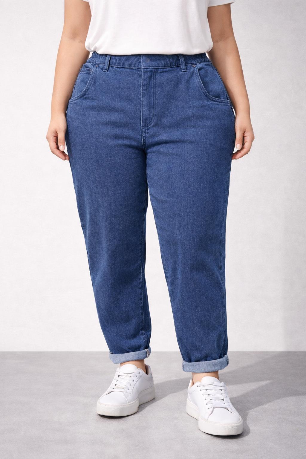 Pantalone effetto denim