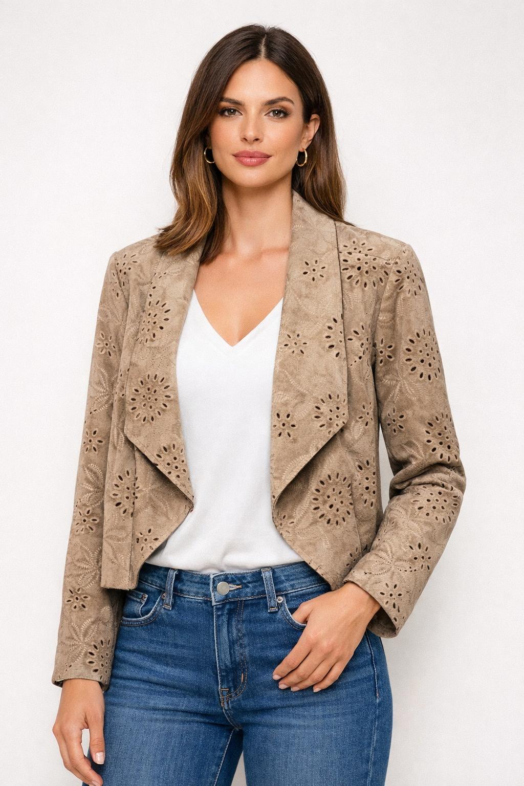 Giacchetto scamosciato