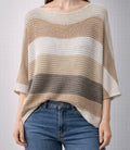 Maglia traforata righe