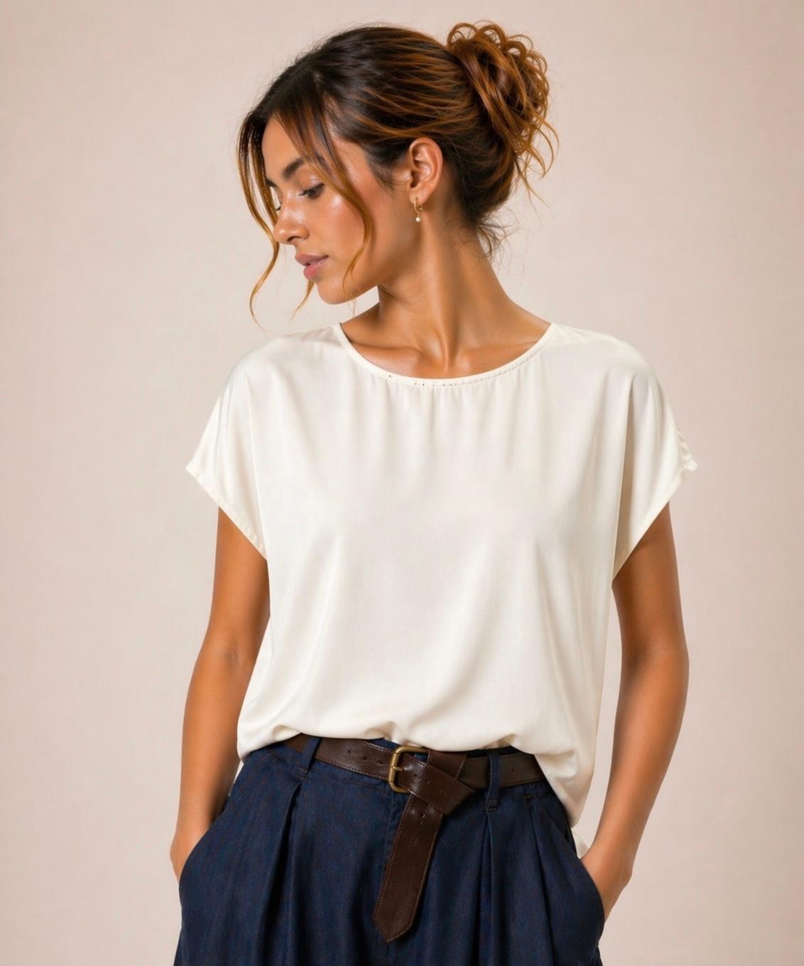 Blusa con pizzo