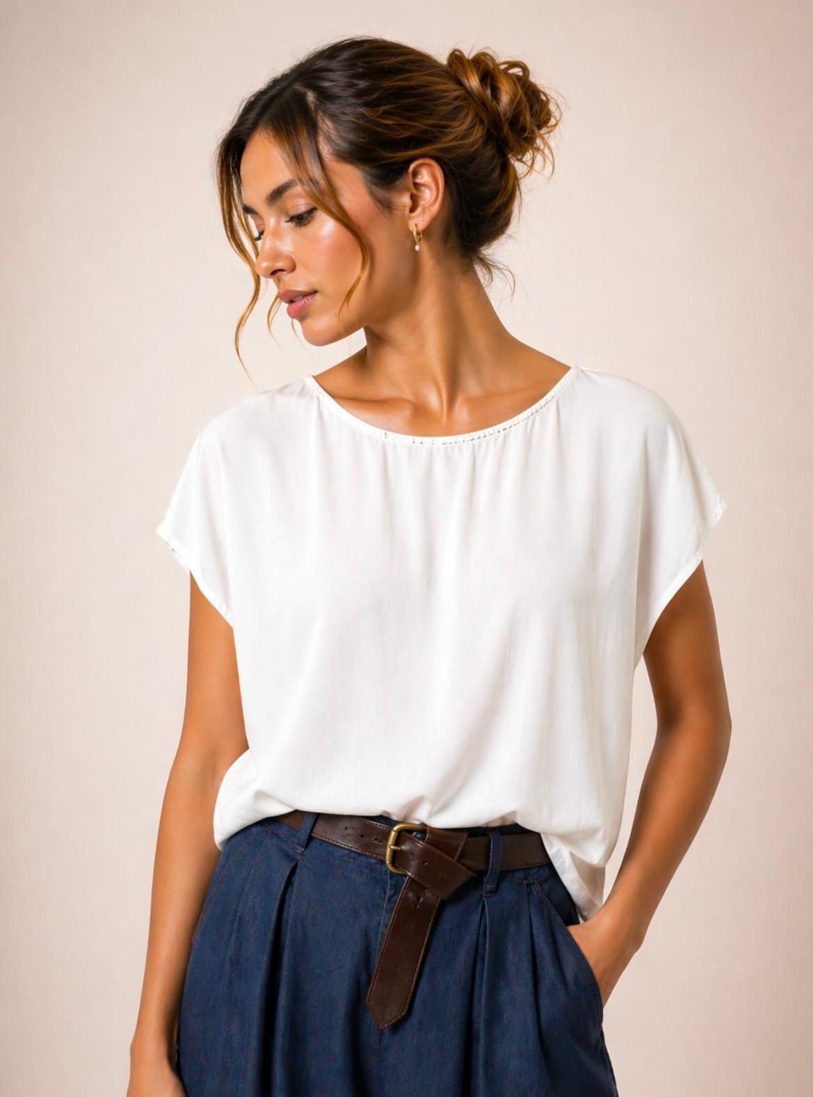 Blusa con pizzo
