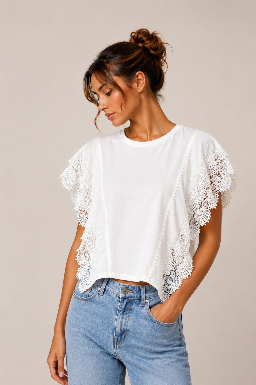 T-Shirt pizzo