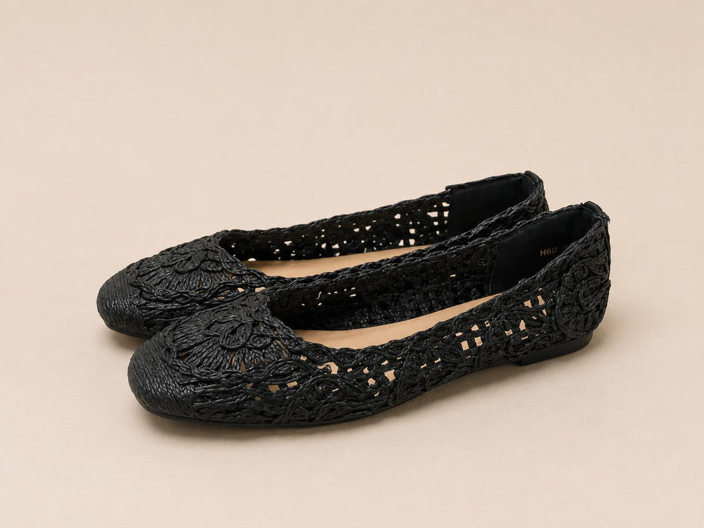 Ballerine in rafia