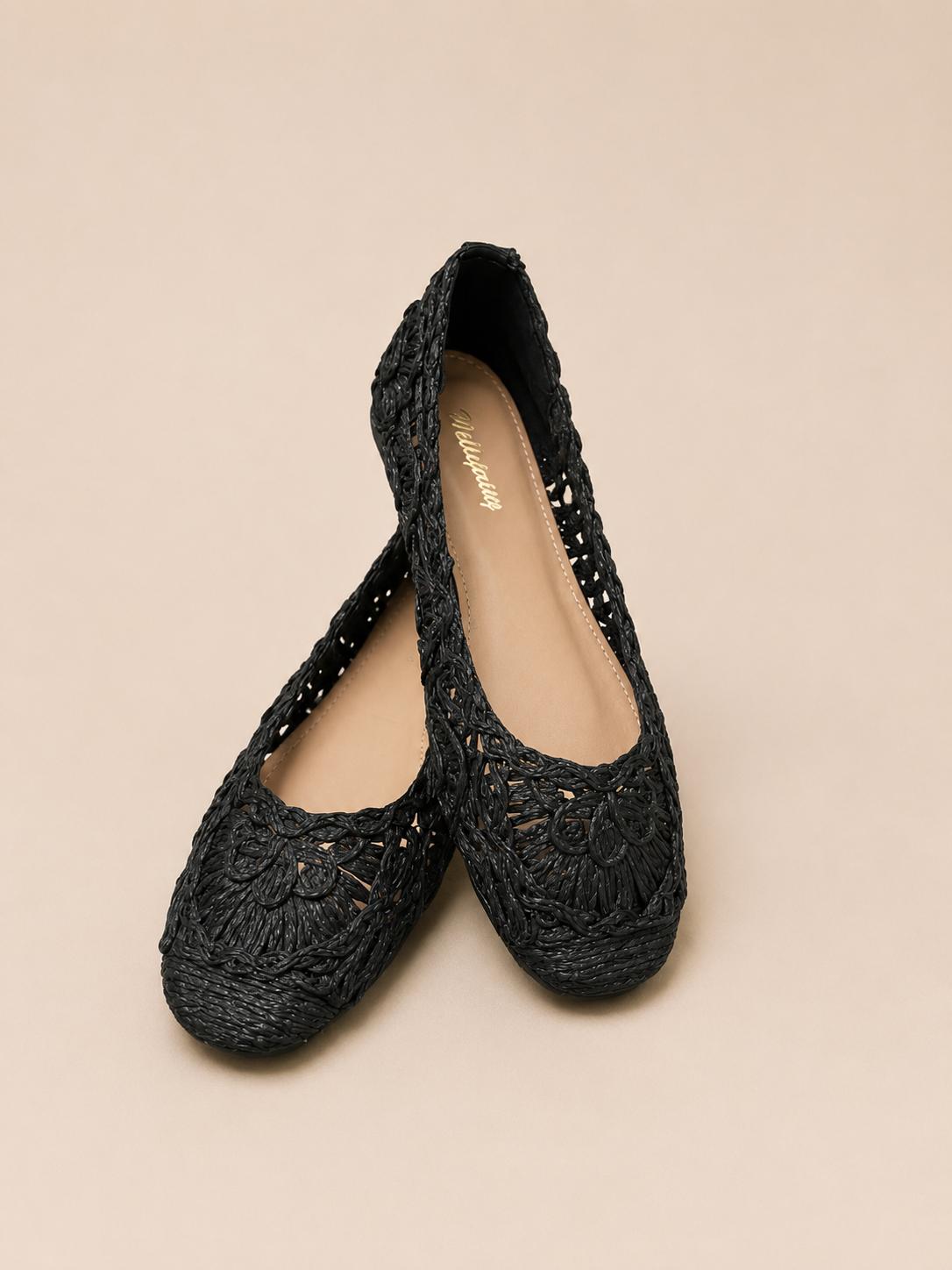 Ballerine in rafia