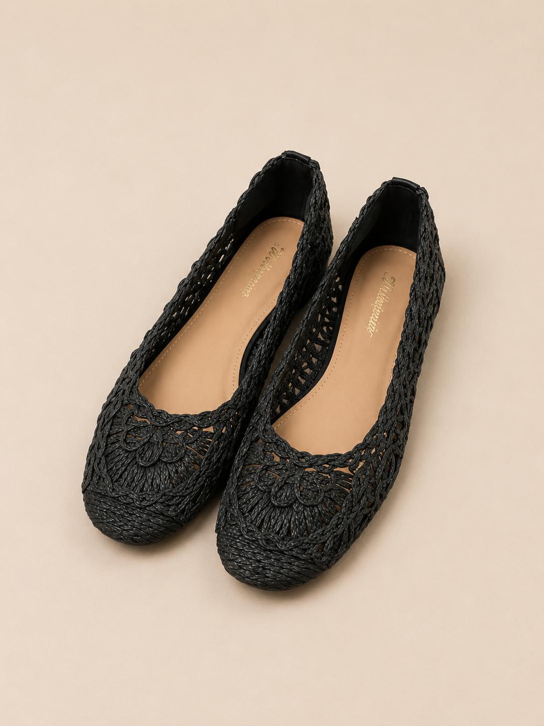 Ballerine in rafia