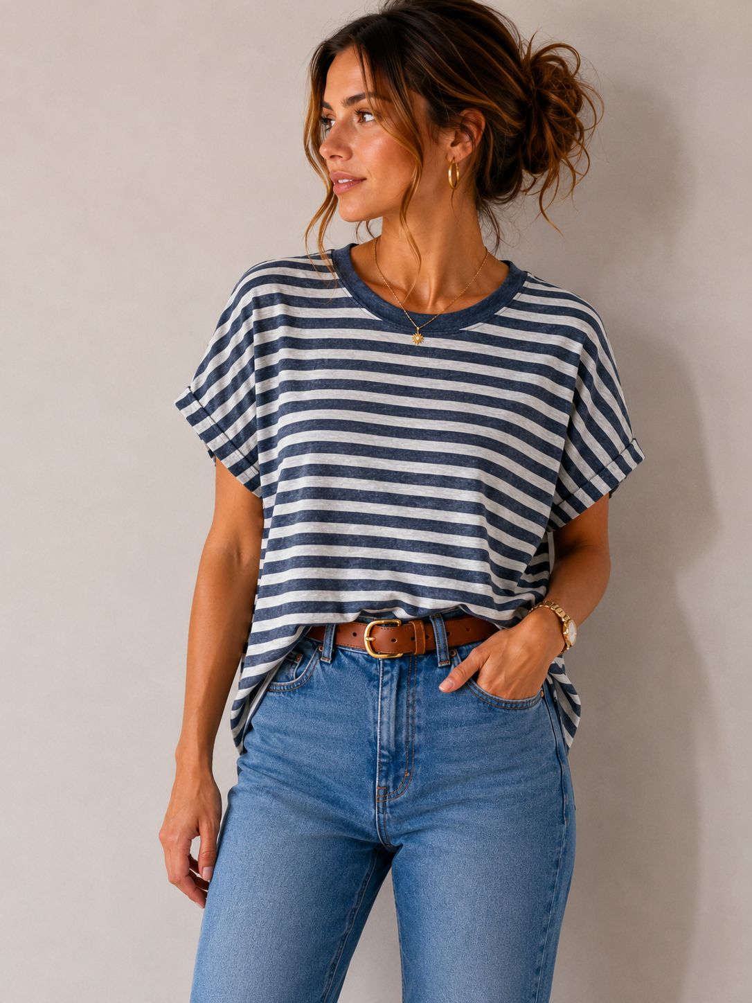 T-Shirt con risvolto