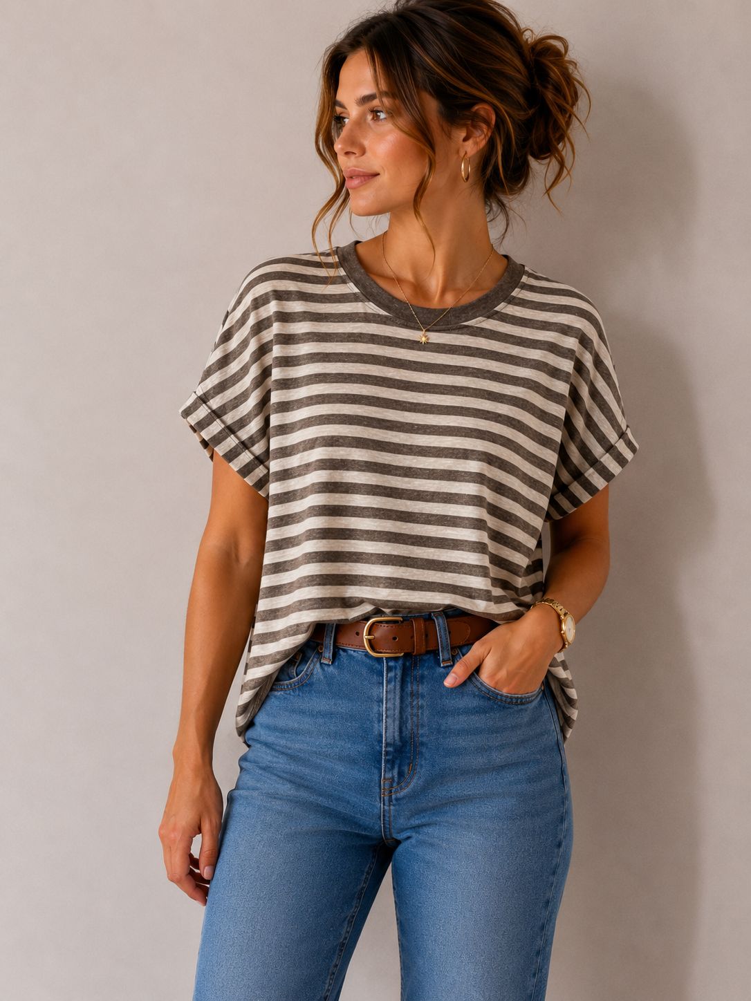 T-Shirt con risvolto