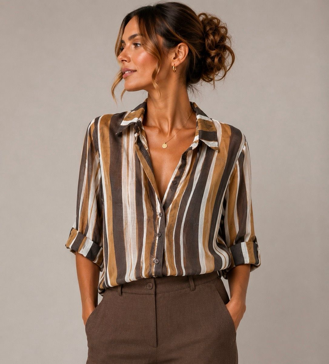 Camicia a righe