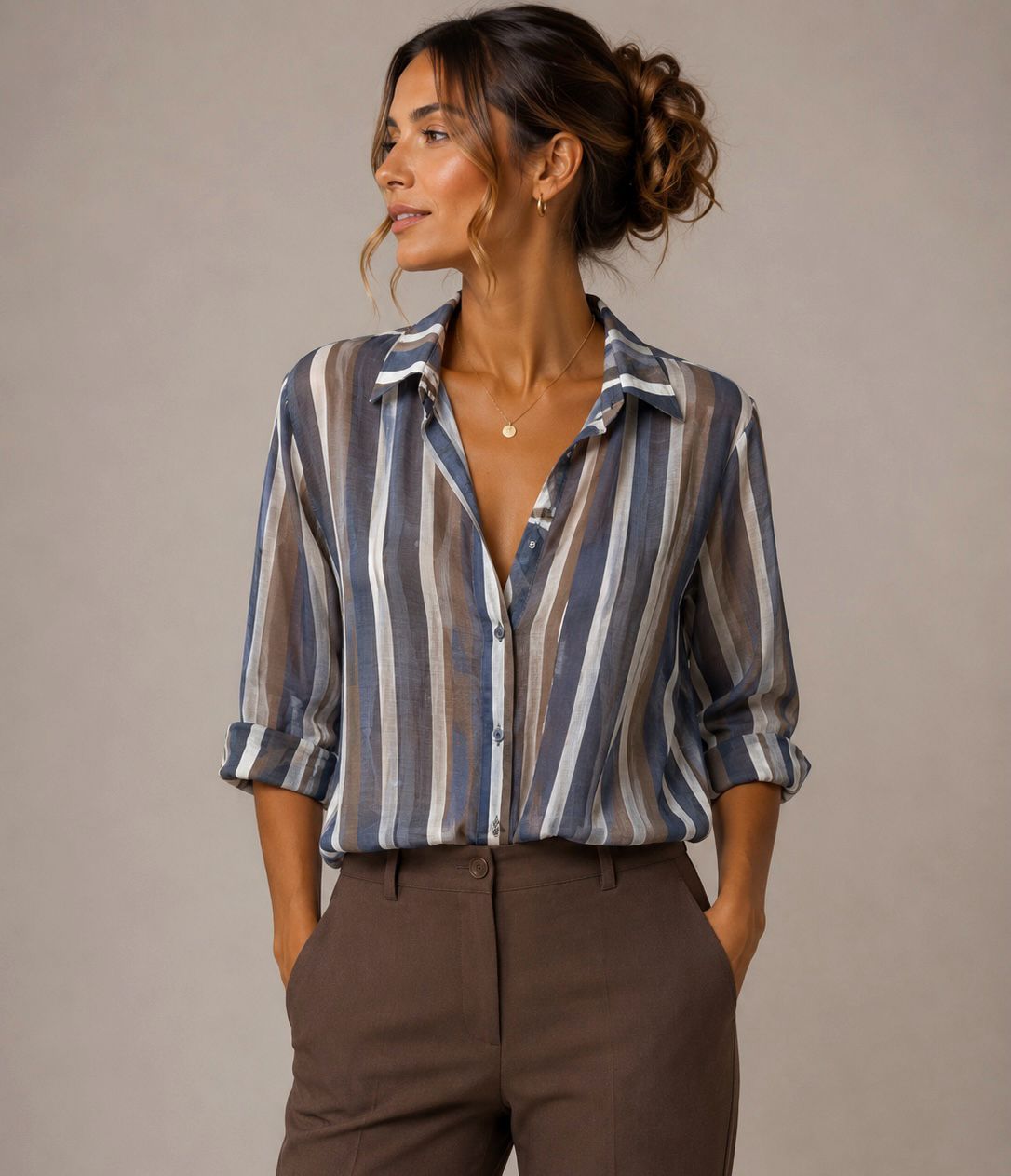 Camicia a righe