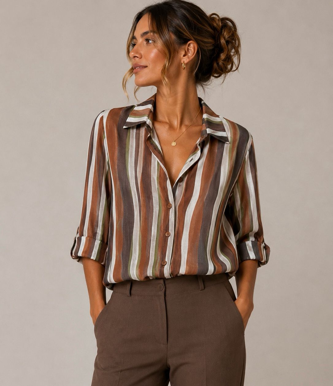 Camicia a righe