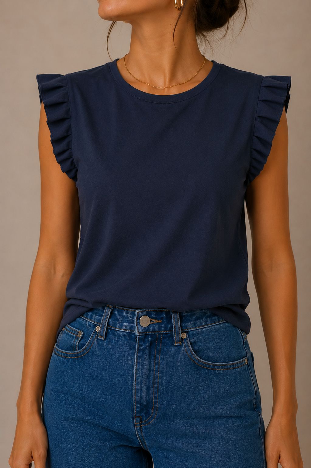 Blusa con rouches