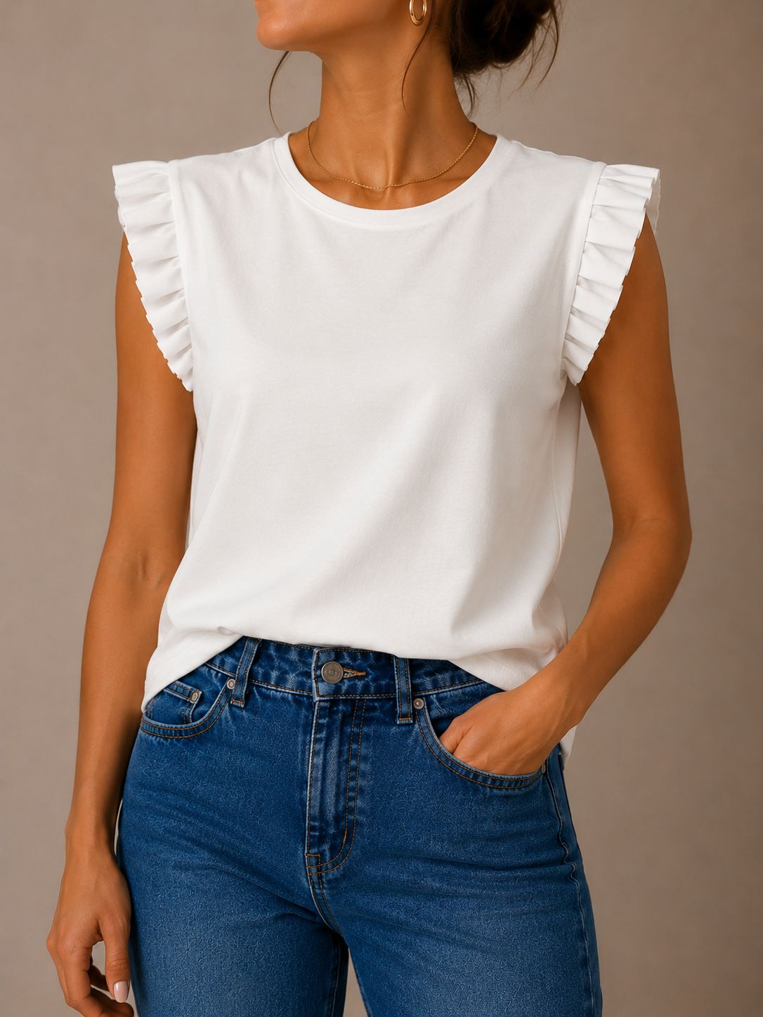 Blusa con rouches