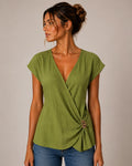 Blusa a incrocio