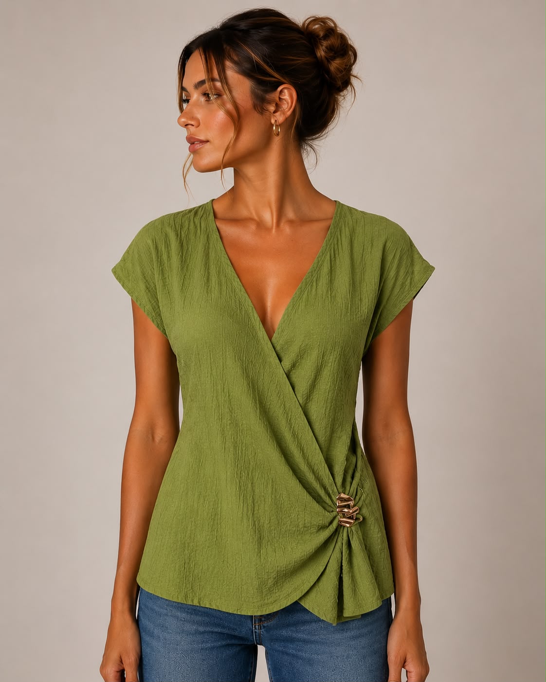 Blusa a incrocio