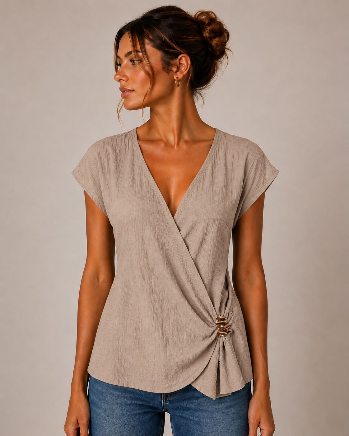 Blusa a incrocio