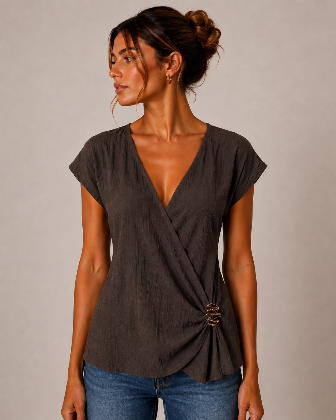 Blusa a incrocio
