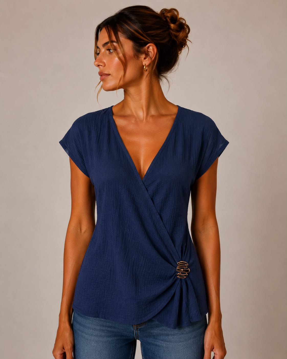 Blusa a incrocio