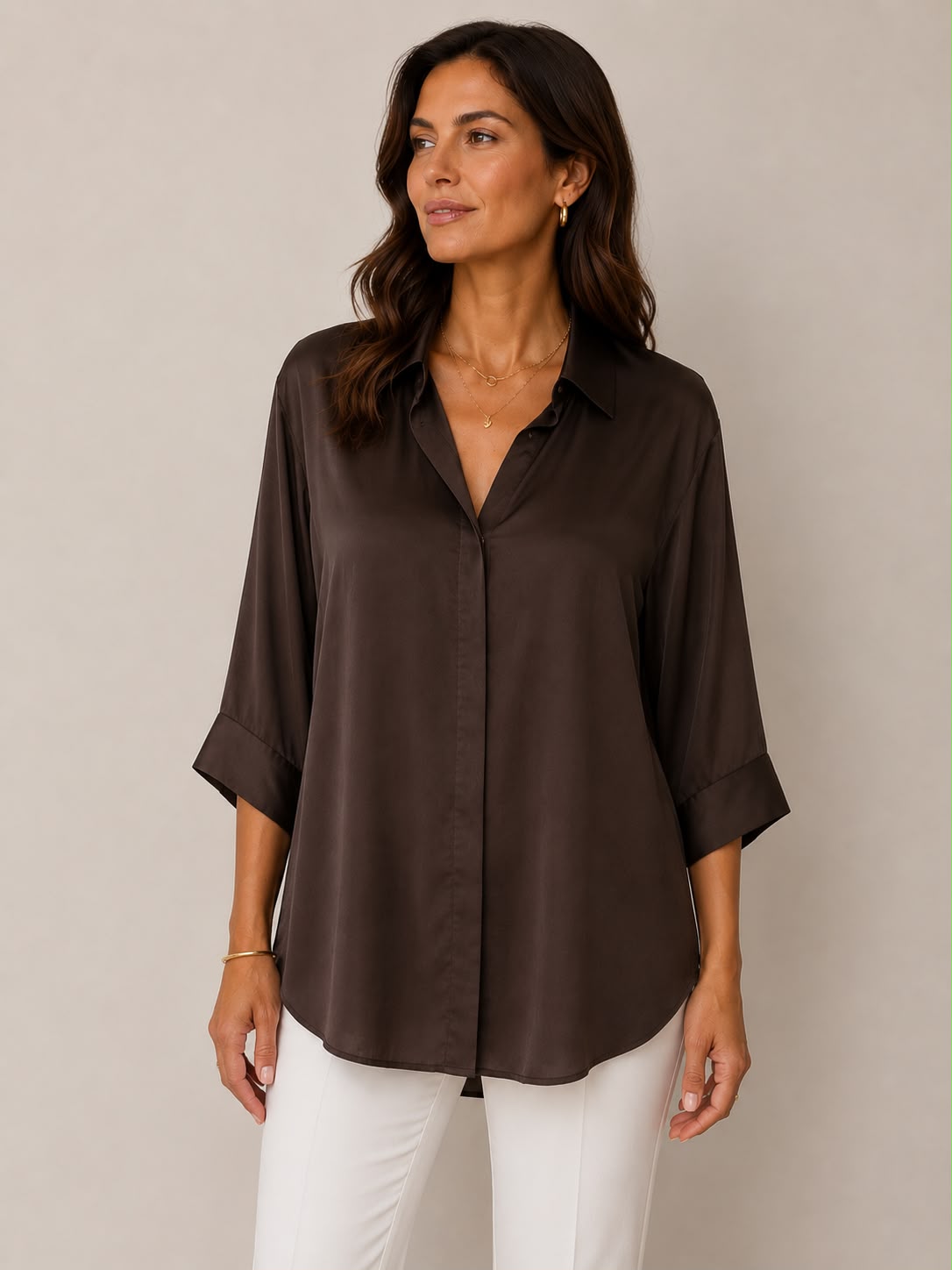 Blusa over fluida