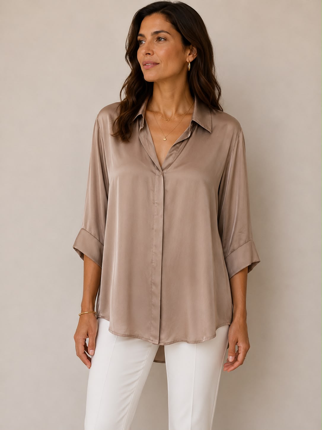 Blusa over fluida