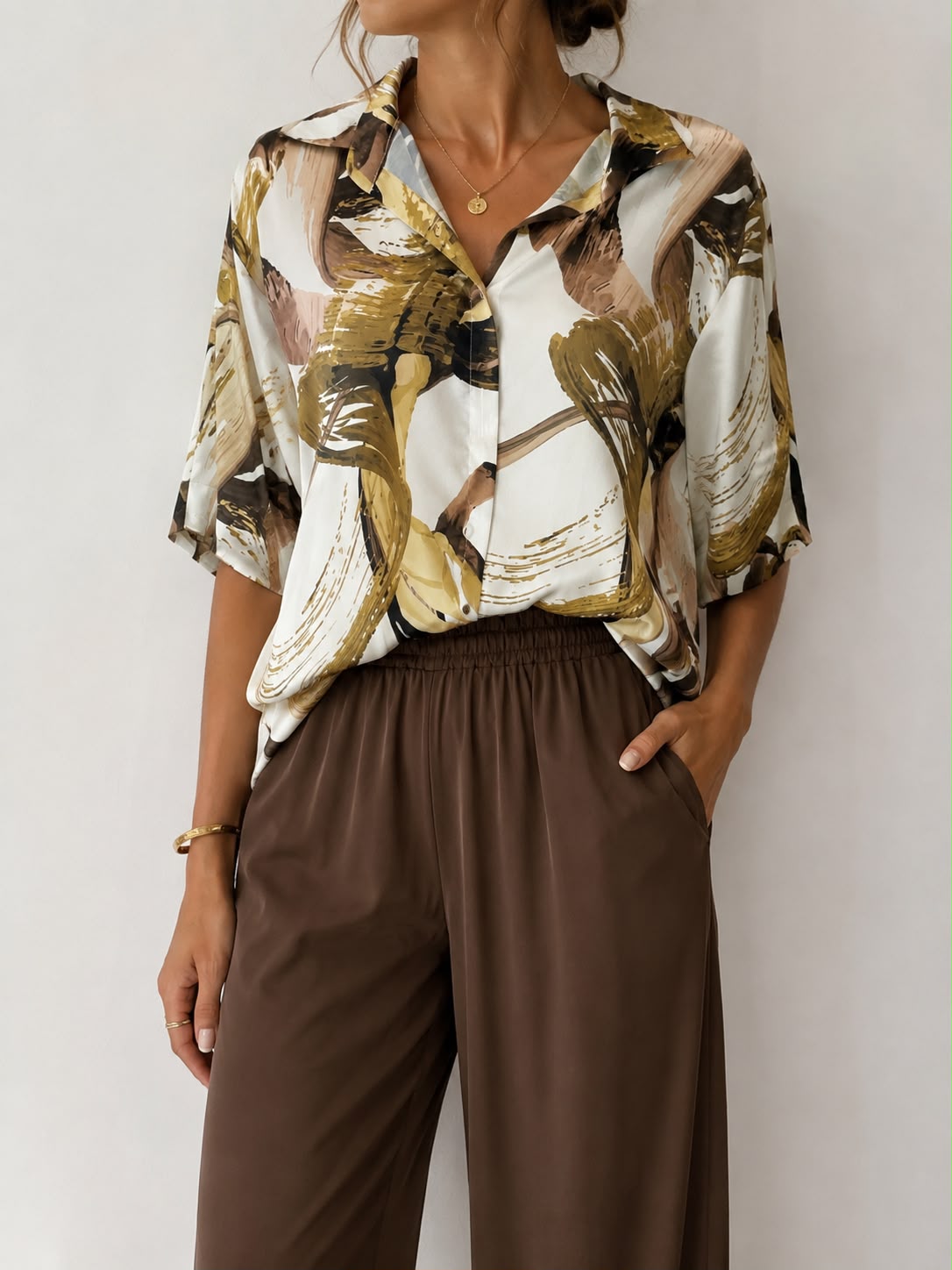 Blusa collo camicia