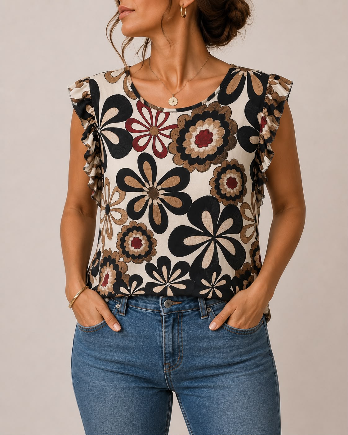 Blusa over con rouges