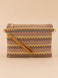 Pochette intrecciata pelle