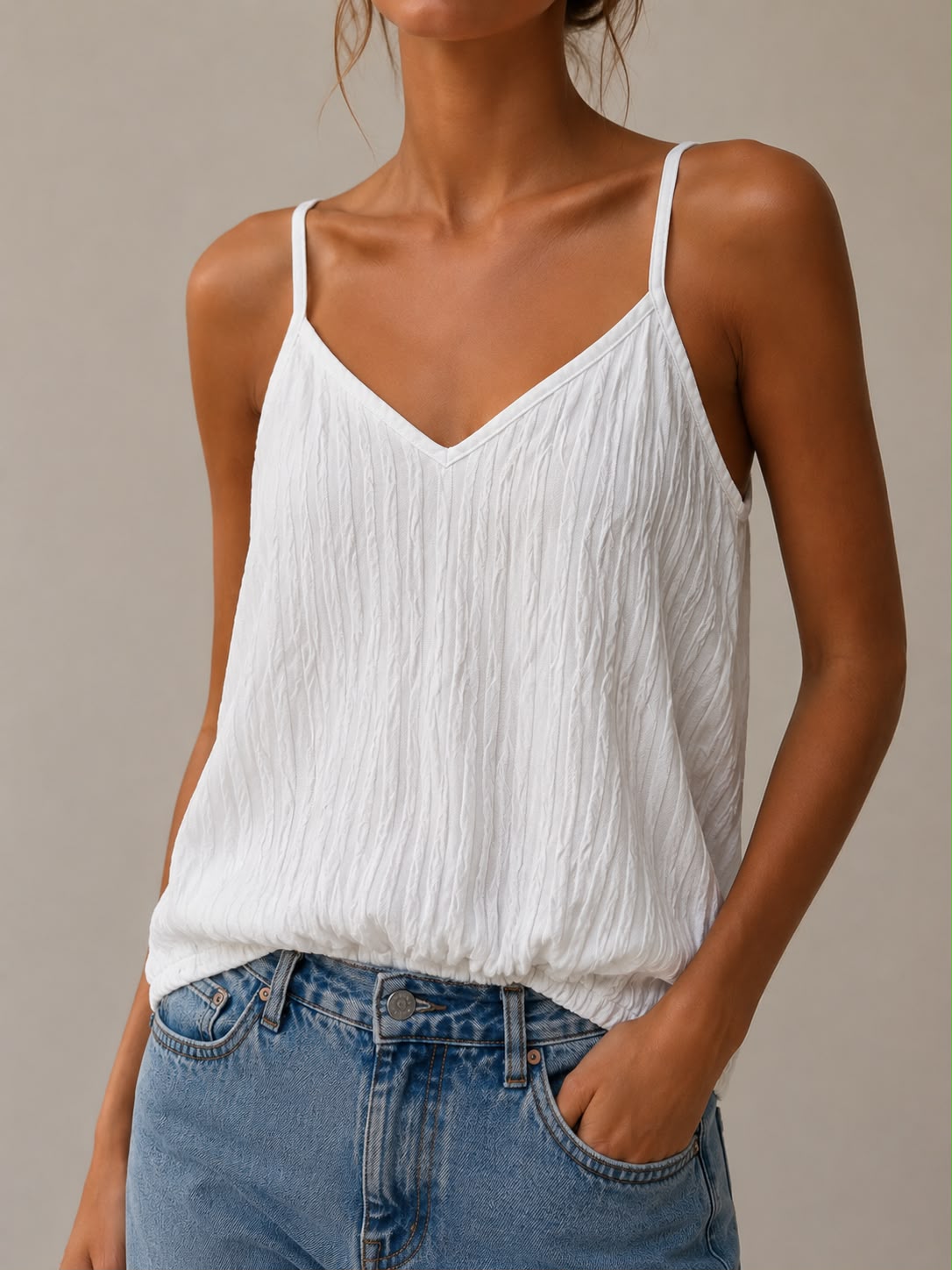Top fluido goffrato