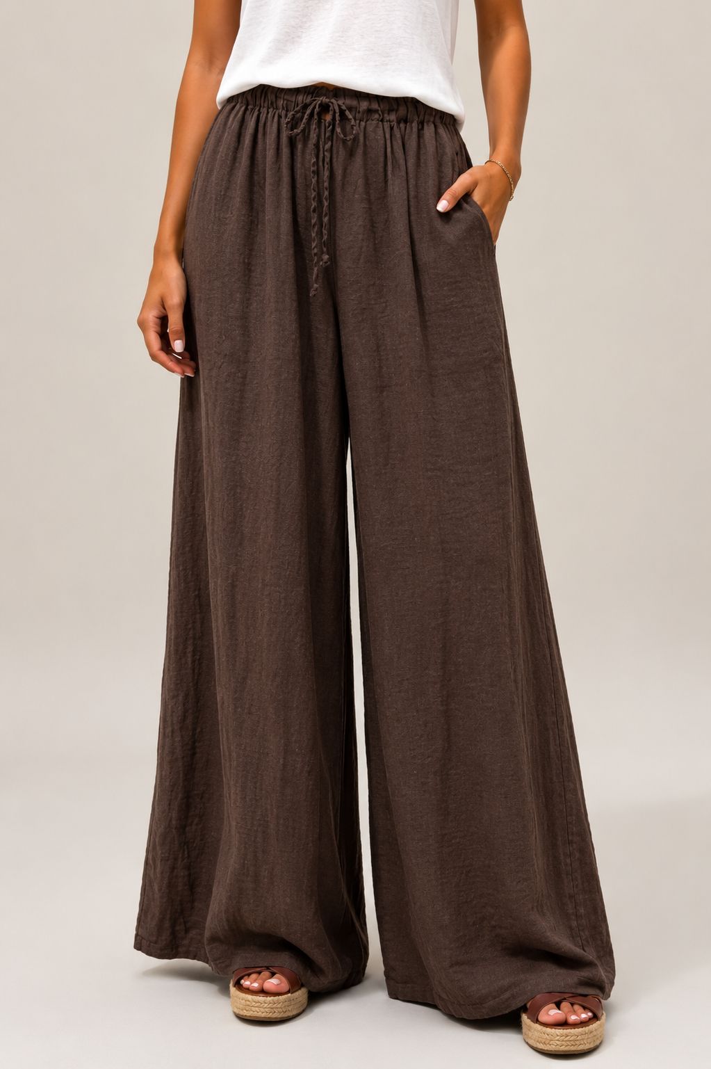 Pantalone palazzo lino