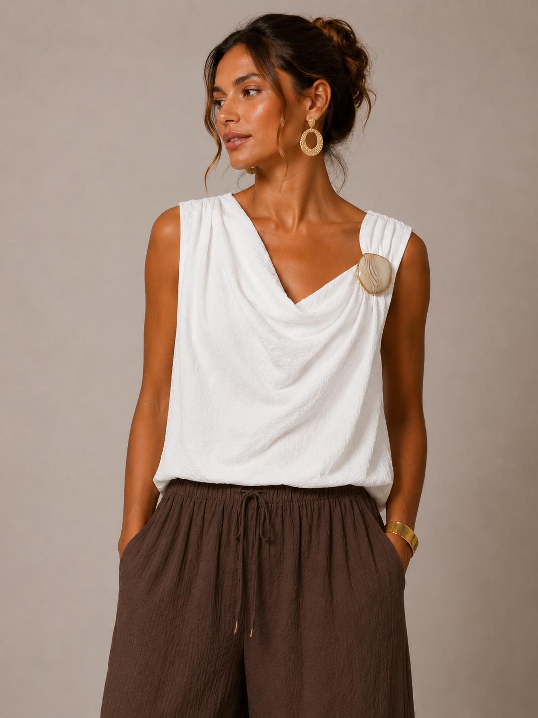 Top scollo a cappuccio