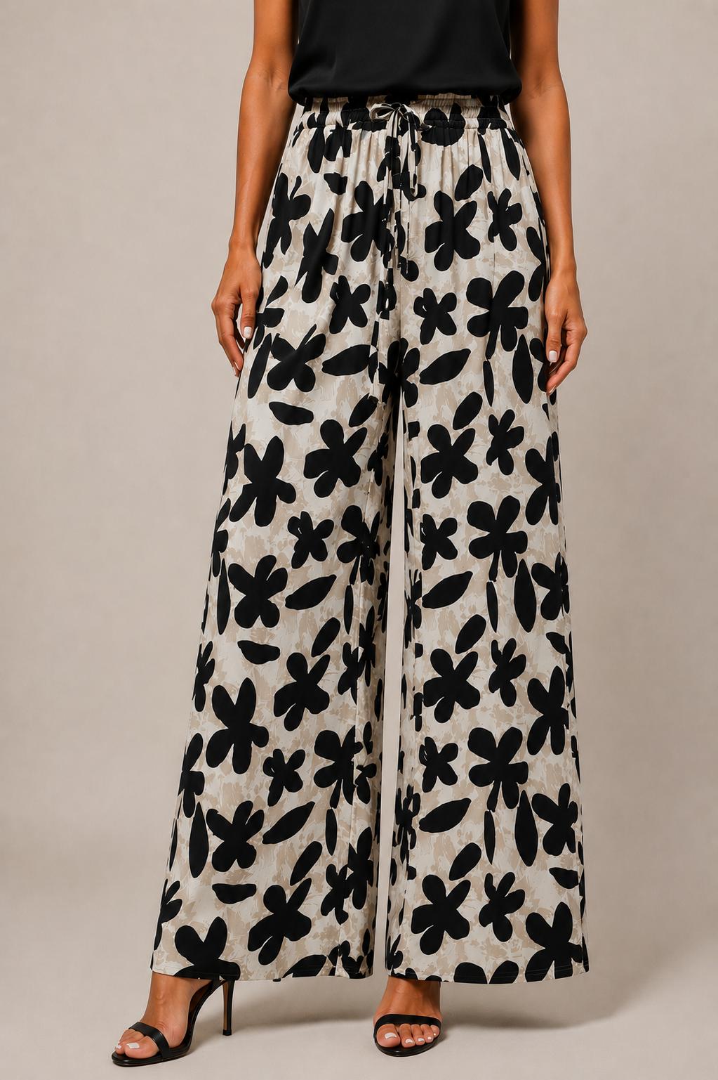 Pantalone palazzo fluido