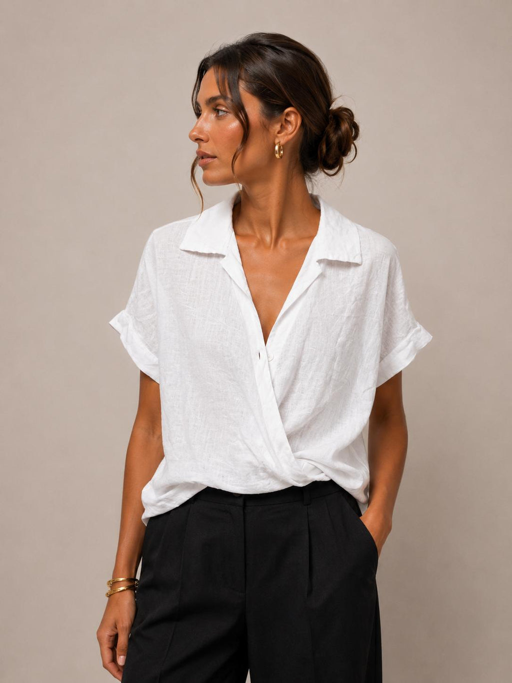 Blusa a incrocio