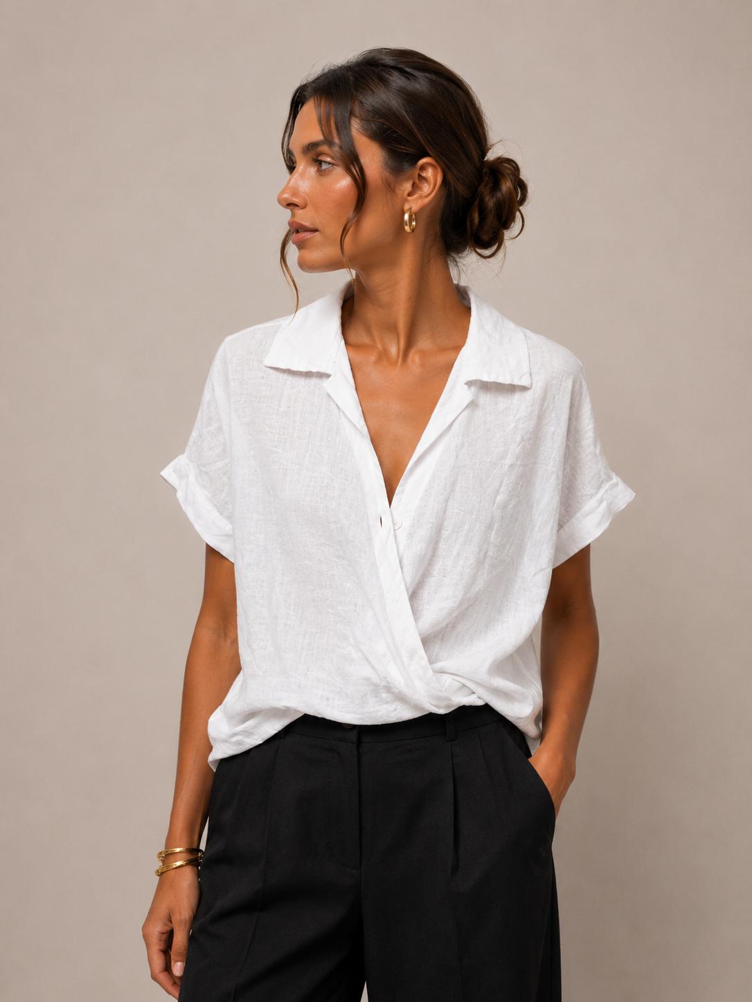 Blusa a incrocio