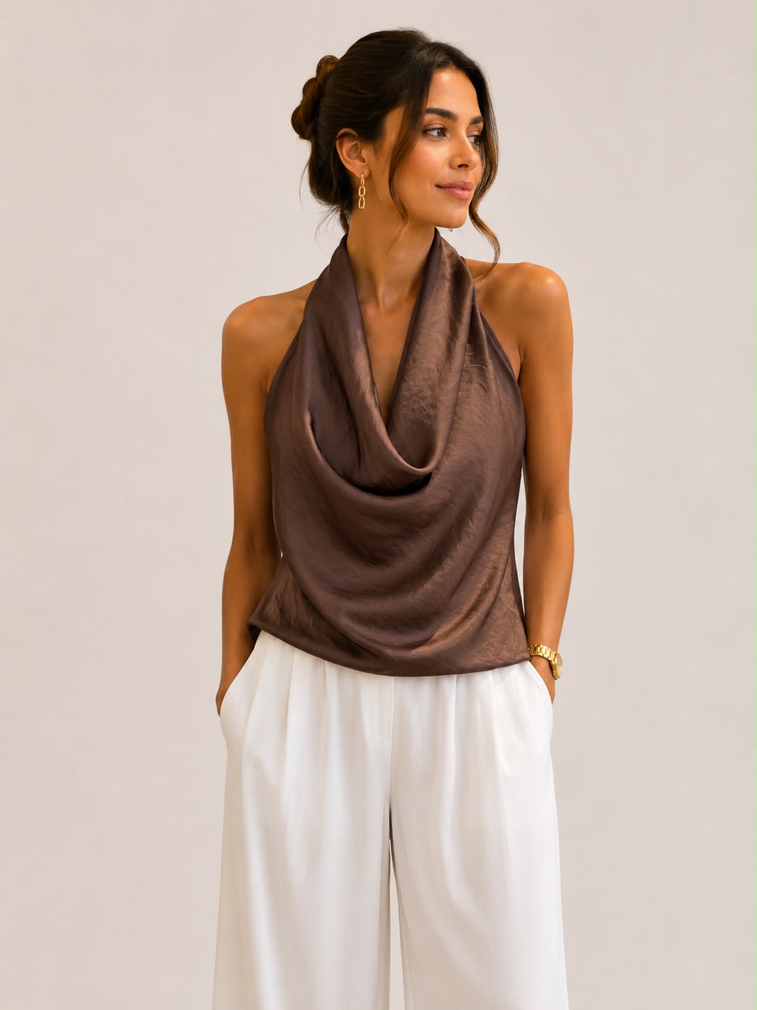 Top scollo a cappuccio