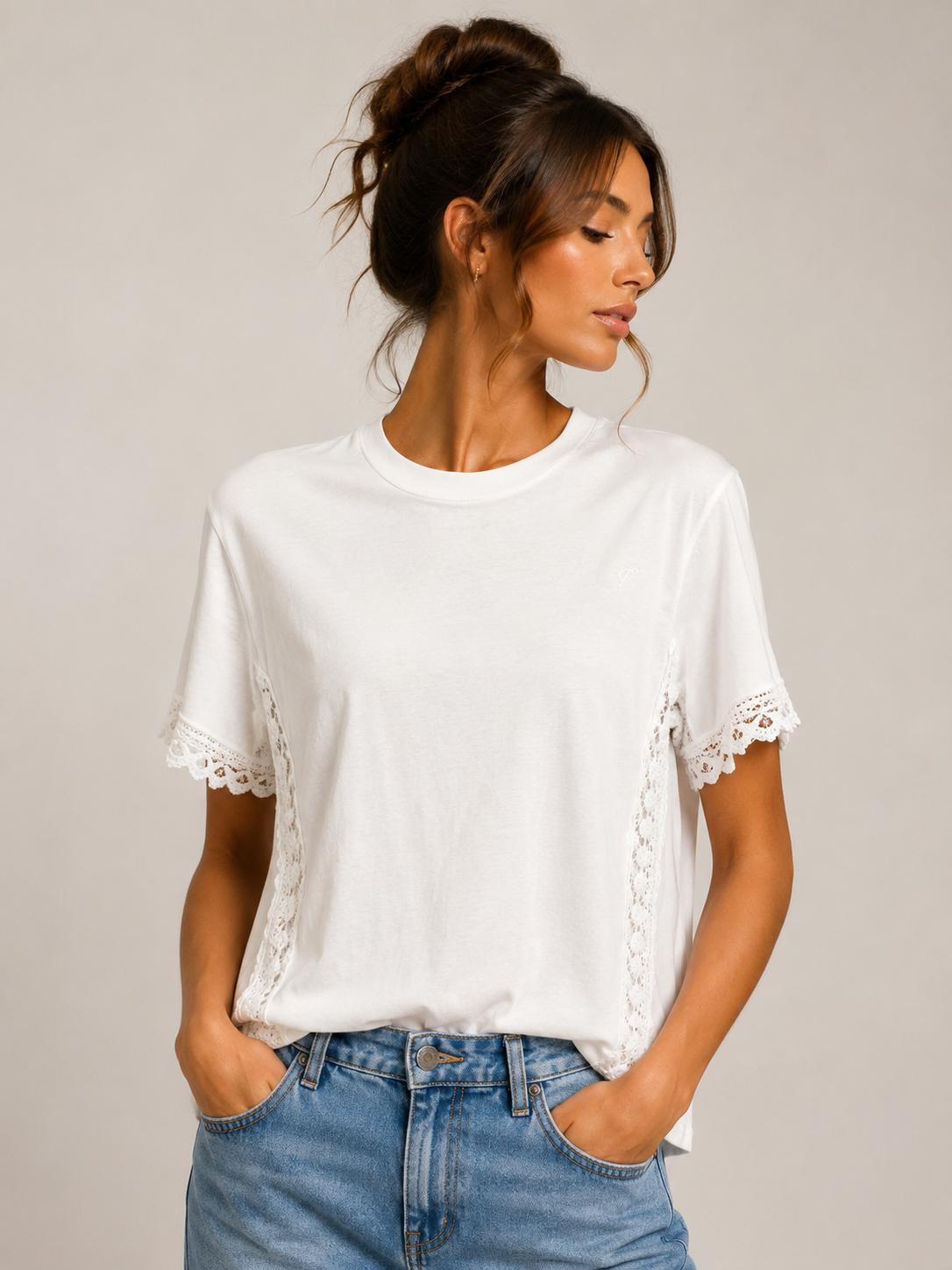 T-Shirt inserti in pizzo