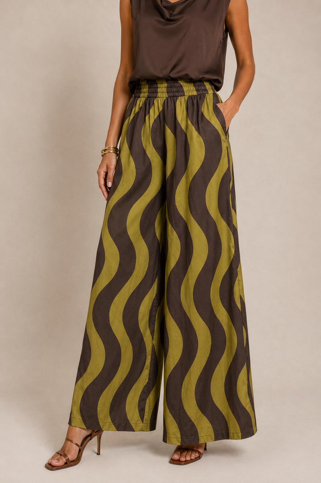 Pantalone palazzo ampio