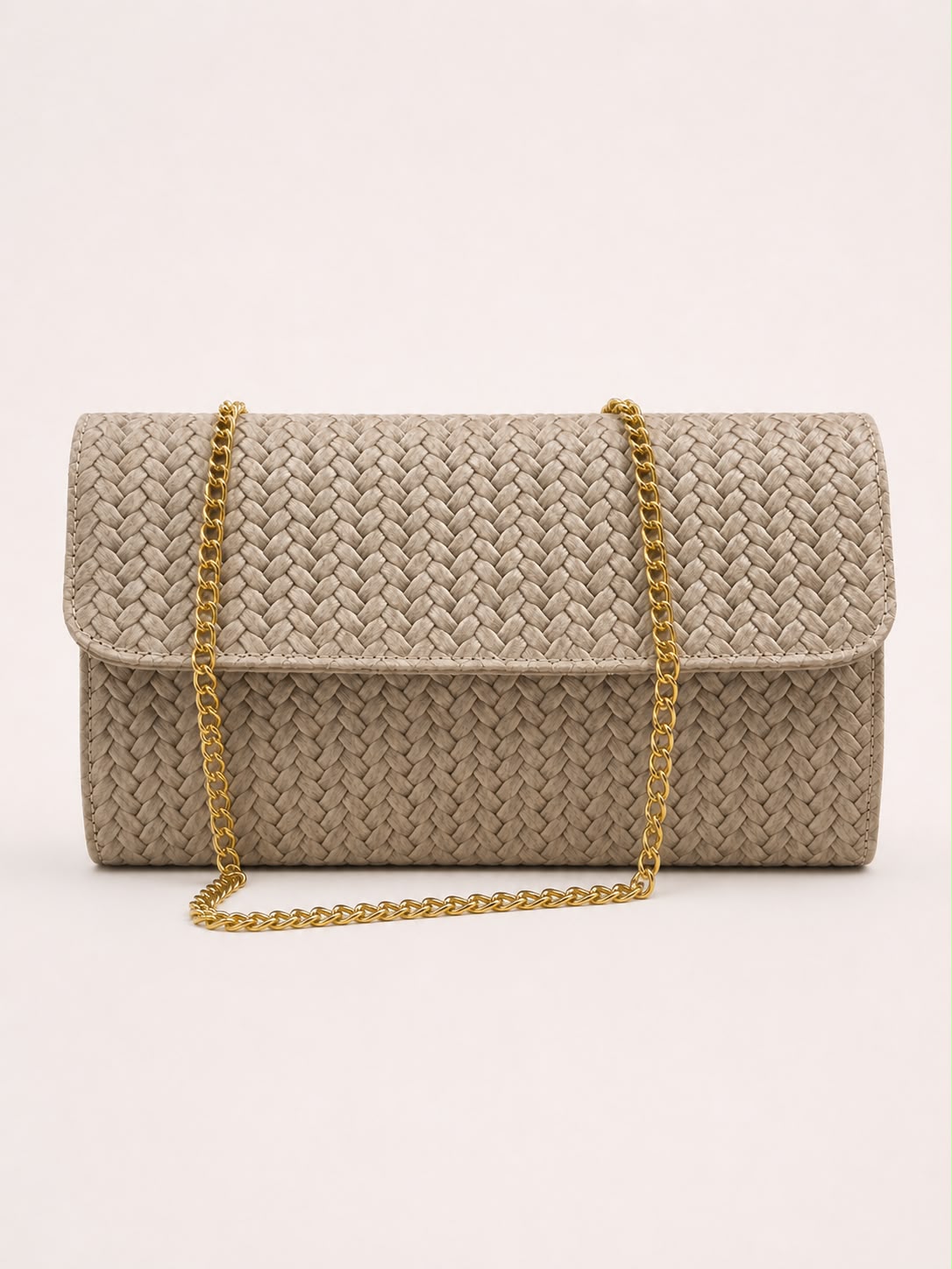 Pochette effetto intrecciato