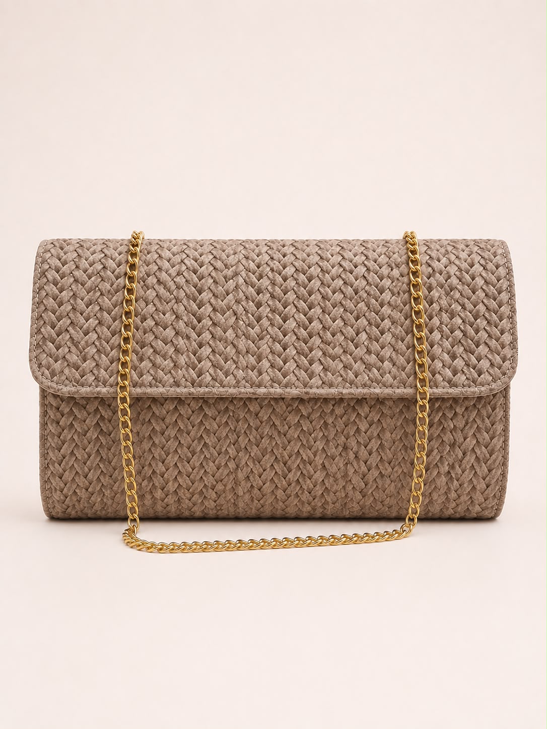 Pochette effetto intrecciato