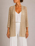 Cardigan lungo traforato